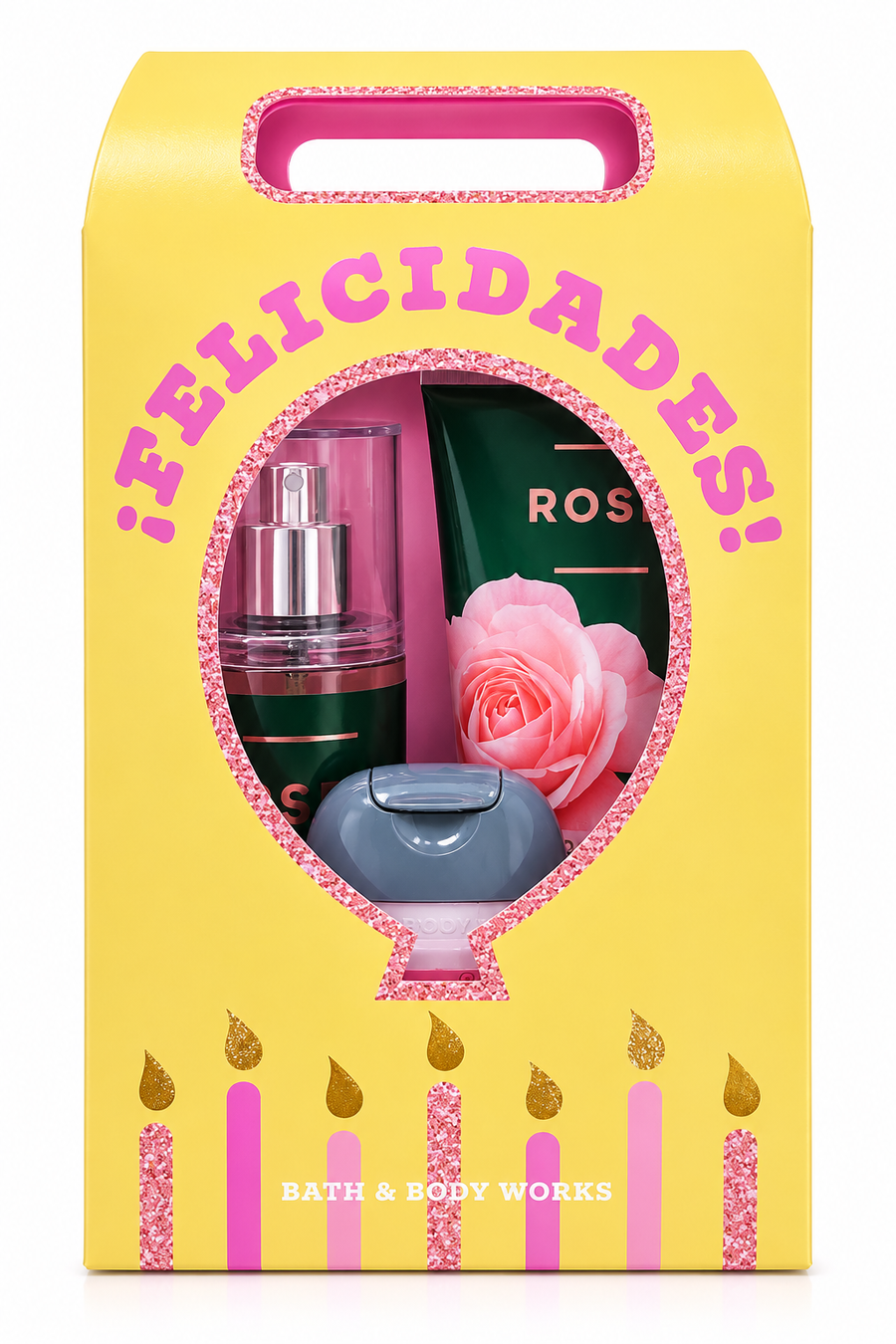 kit rose 3pz de viaje