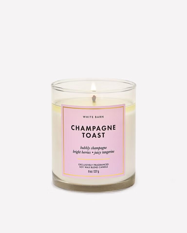 vela aromatica 3 mechas champagne toast