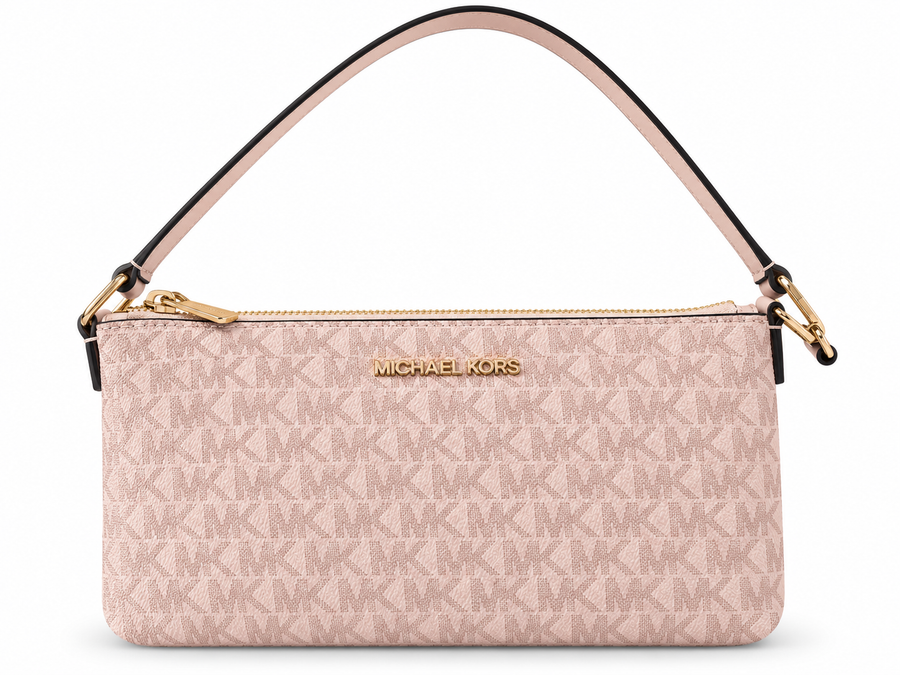 bolso de mano rosa pastel mk