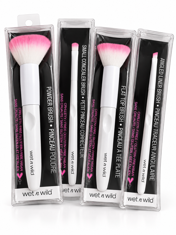 Brochas 4pz  para maquillarse wet n wild