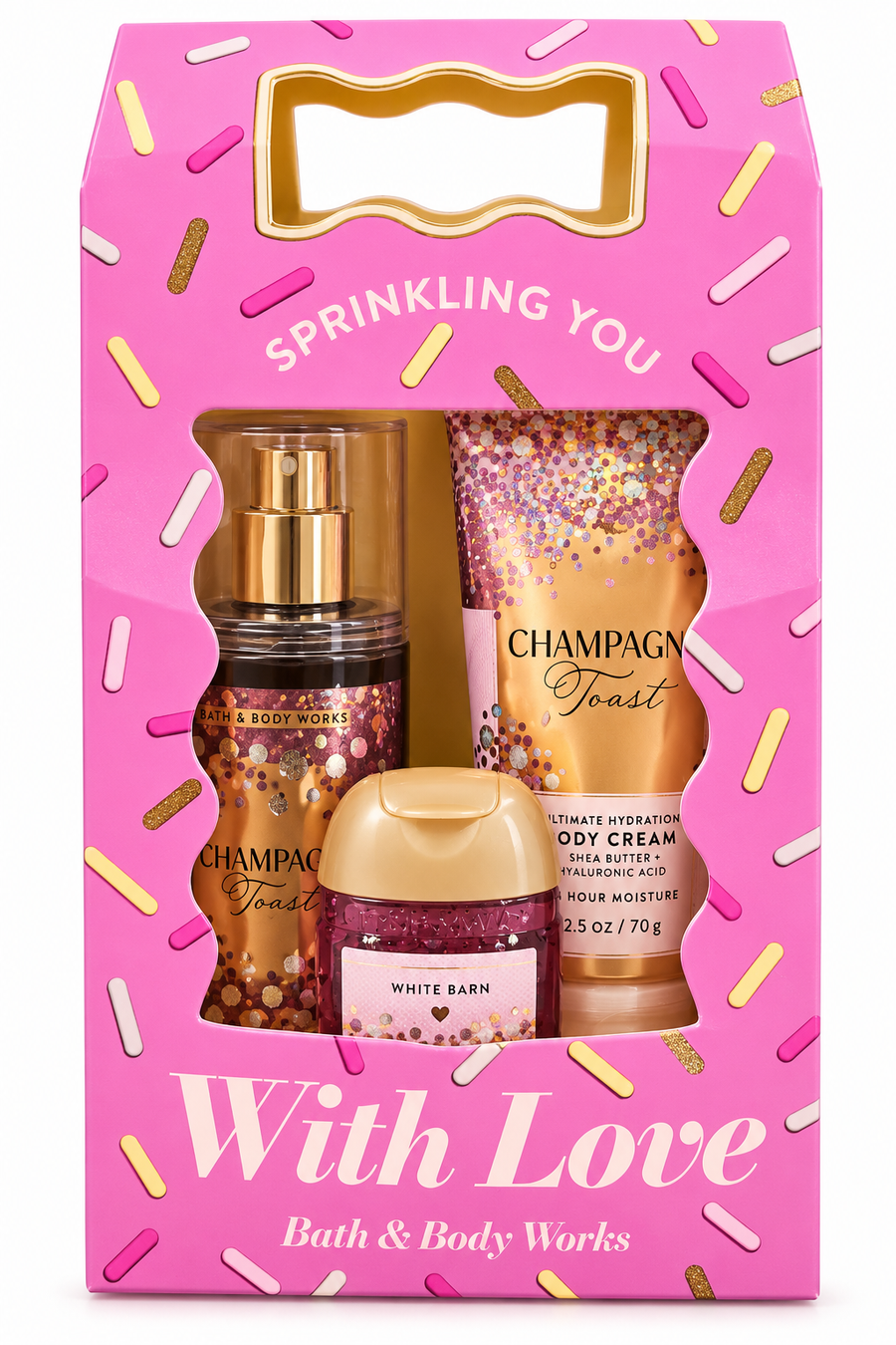 kit champagne toast 3pz viaje