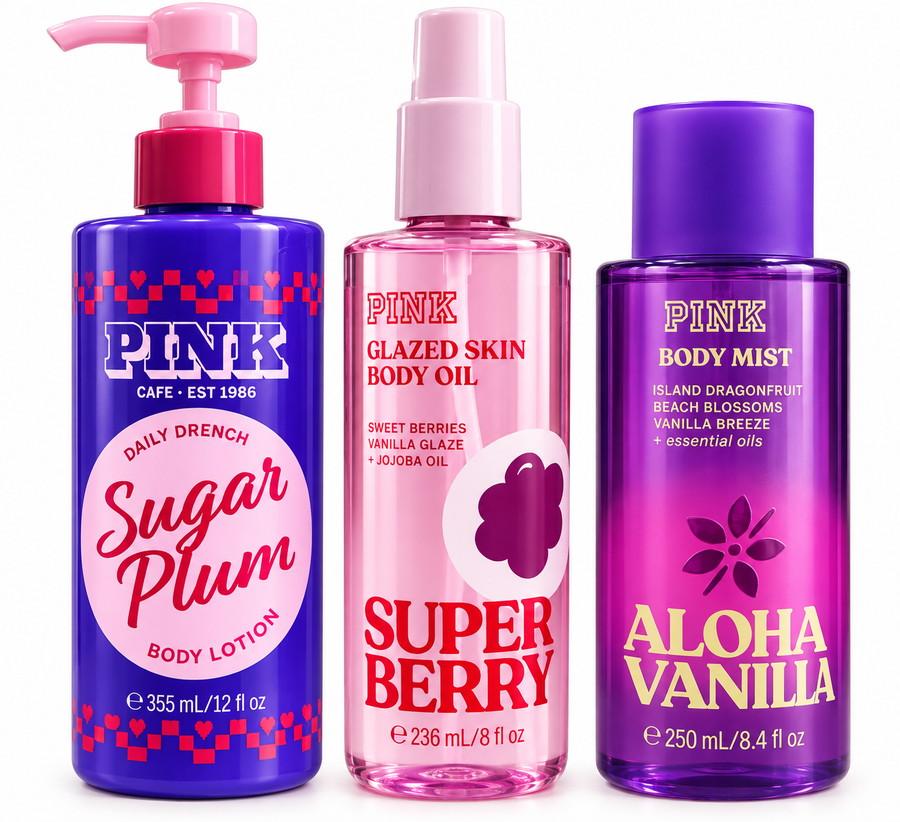 set de baño 3pz victorias secret