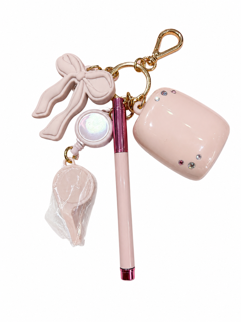 holder rosa con lapicero