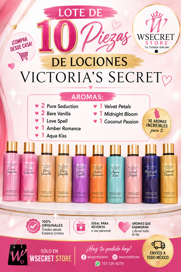 10 lociones vs 250ml