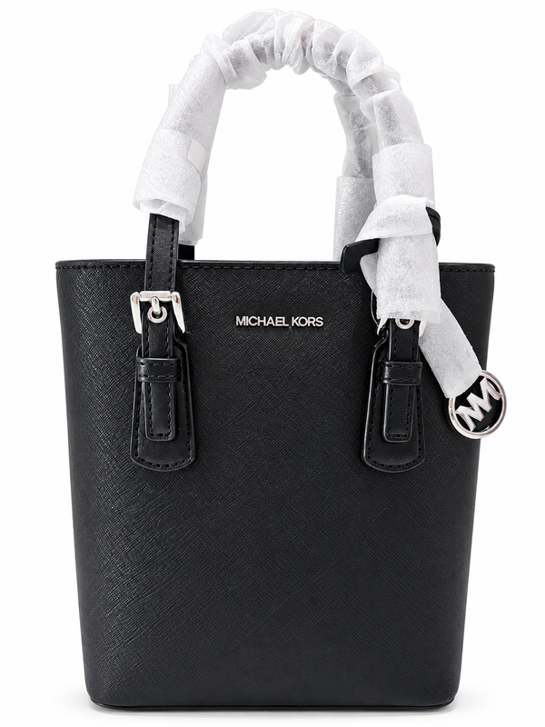 bolso negro tipo cross mk